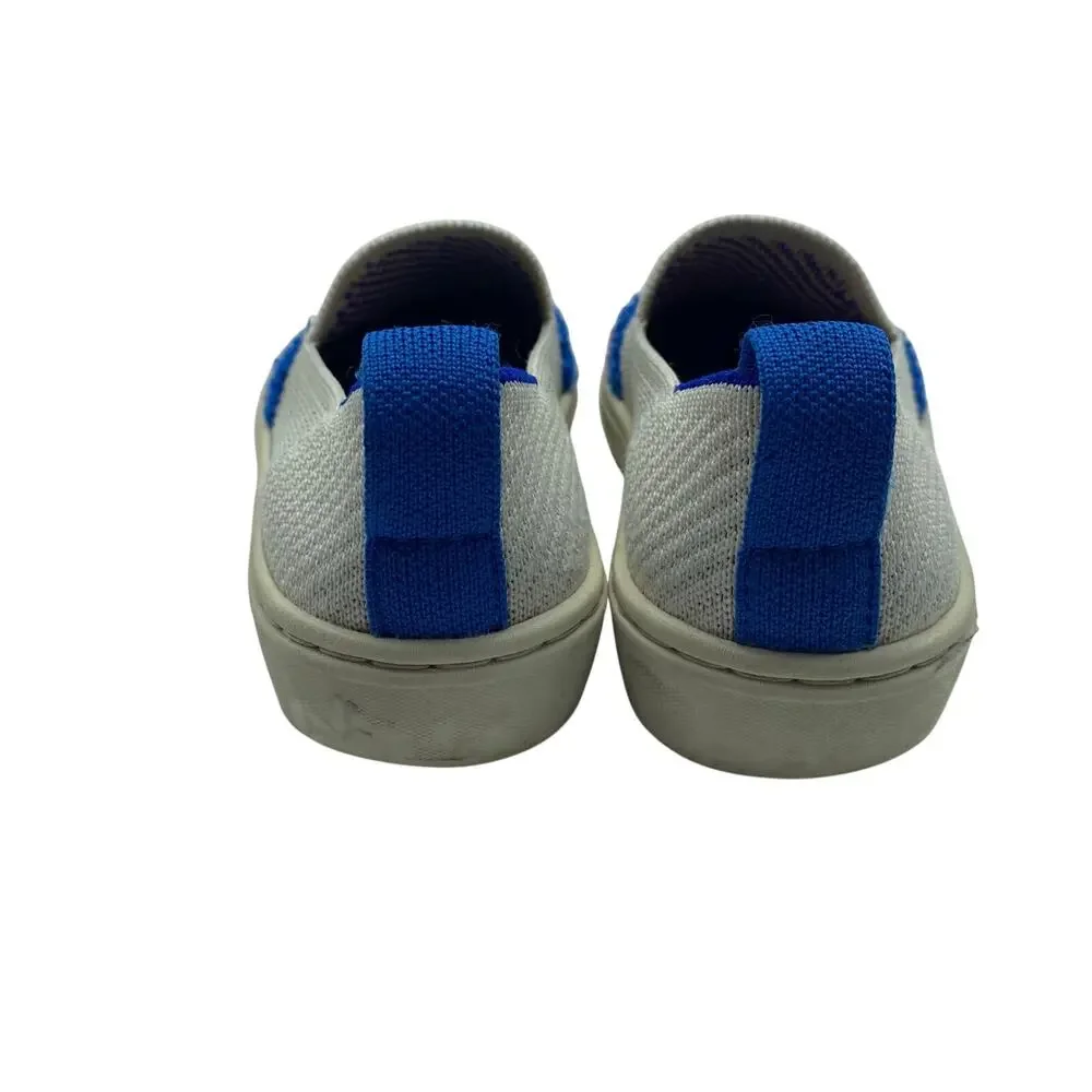 Rothy's Terry Swirl Rainbow Slip-On White Multicolor Sneakers Comfort Kids 11